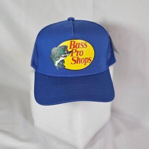 Bass Pro Shops Blue Trucker Hat Mesh Snapback